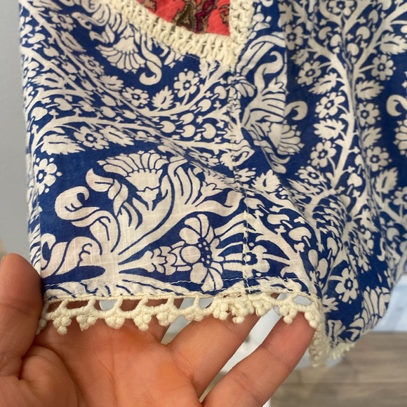 Anthropologie Vanessa Virginia Inez Swing Dress on Bohemian Paisley Floral SZ 4 - Picture 9 of 12